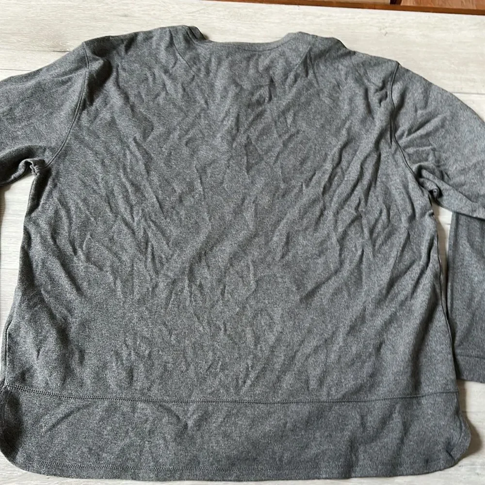 Banana Republic Henley Men’s‎ Longsleeve Grey Top XL Nwt